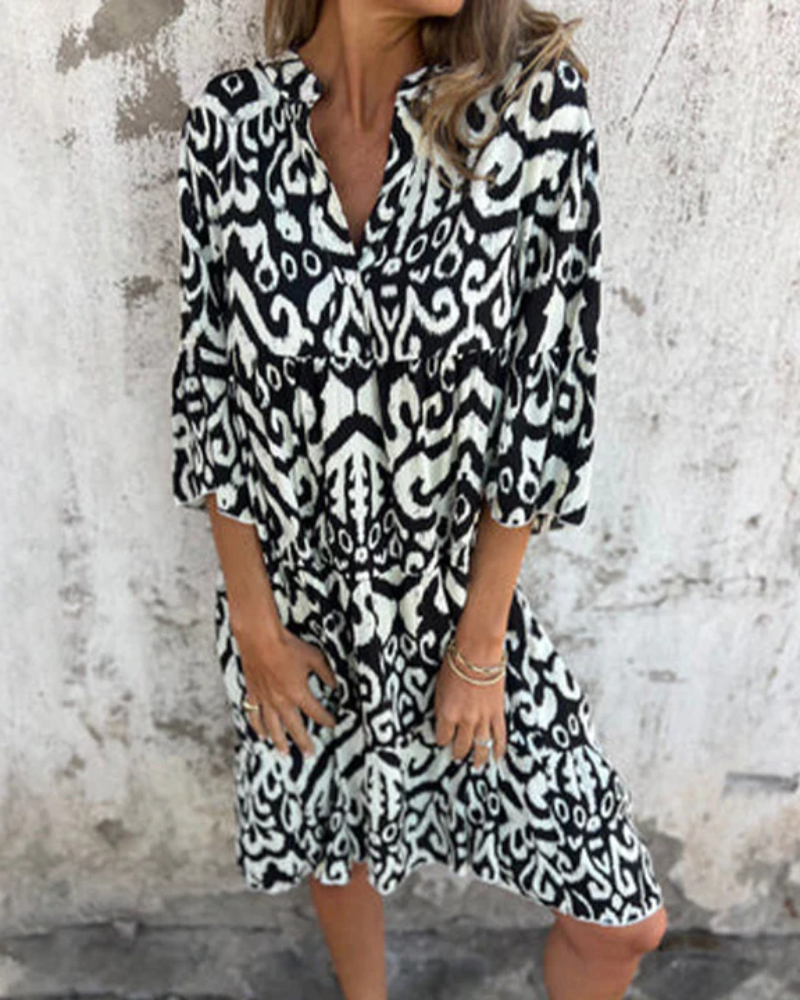 ARESE - CASUAL PRINTED DRESS