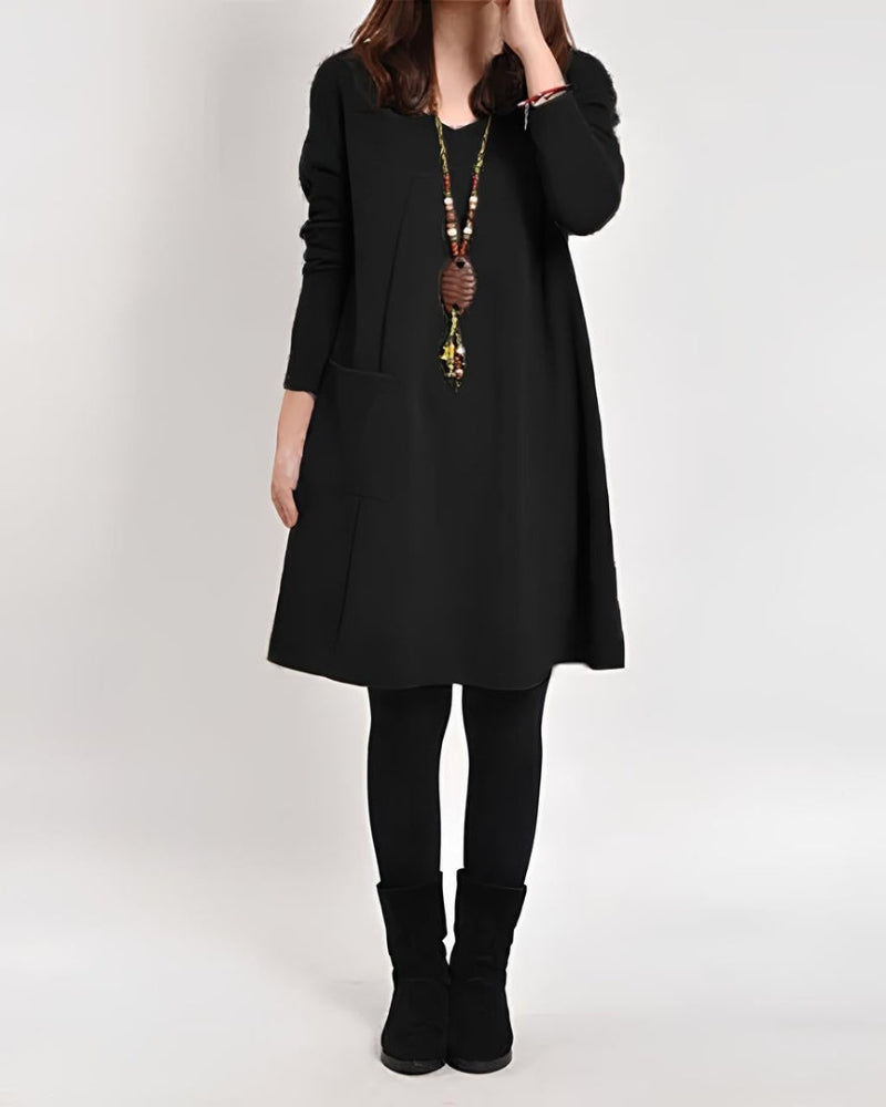 DEMARI - CASUAL DRESS WITH POCKETS