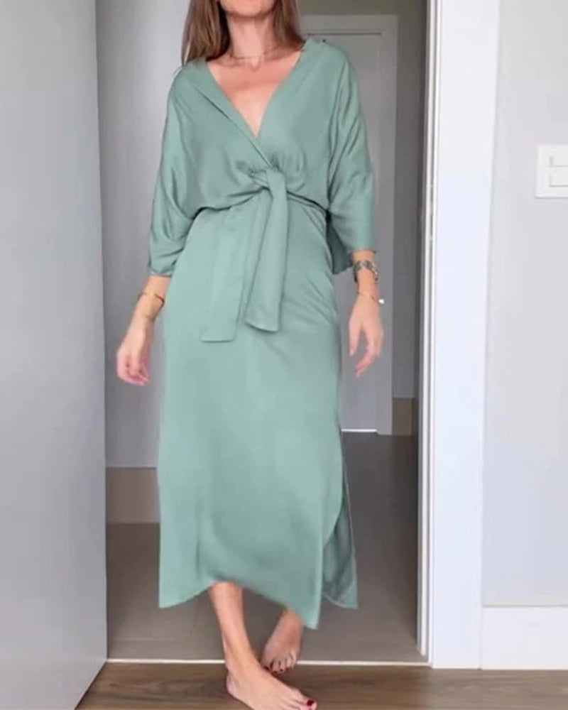 BALANA - Lace-Up Dress