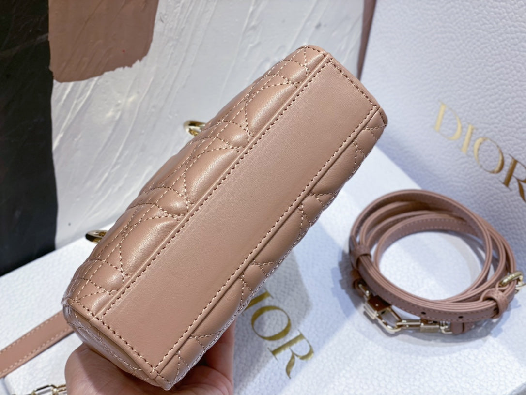 MICRO LADY D-JOY ROSE LAMBSKIN