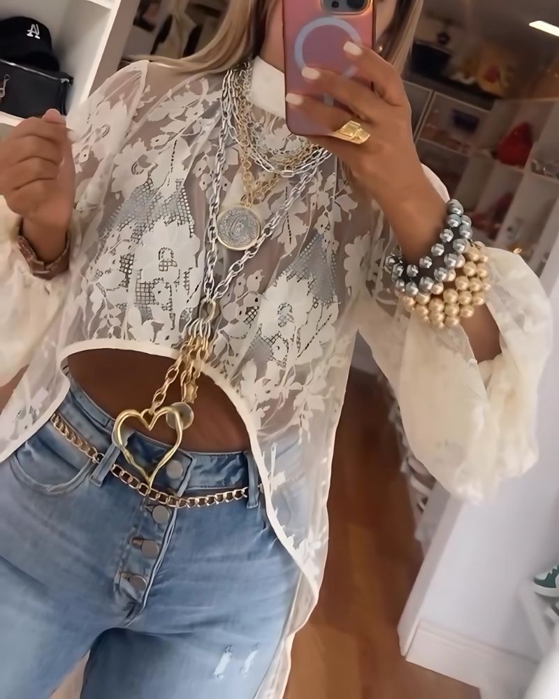 NYXELLE - Lace Maxi Top