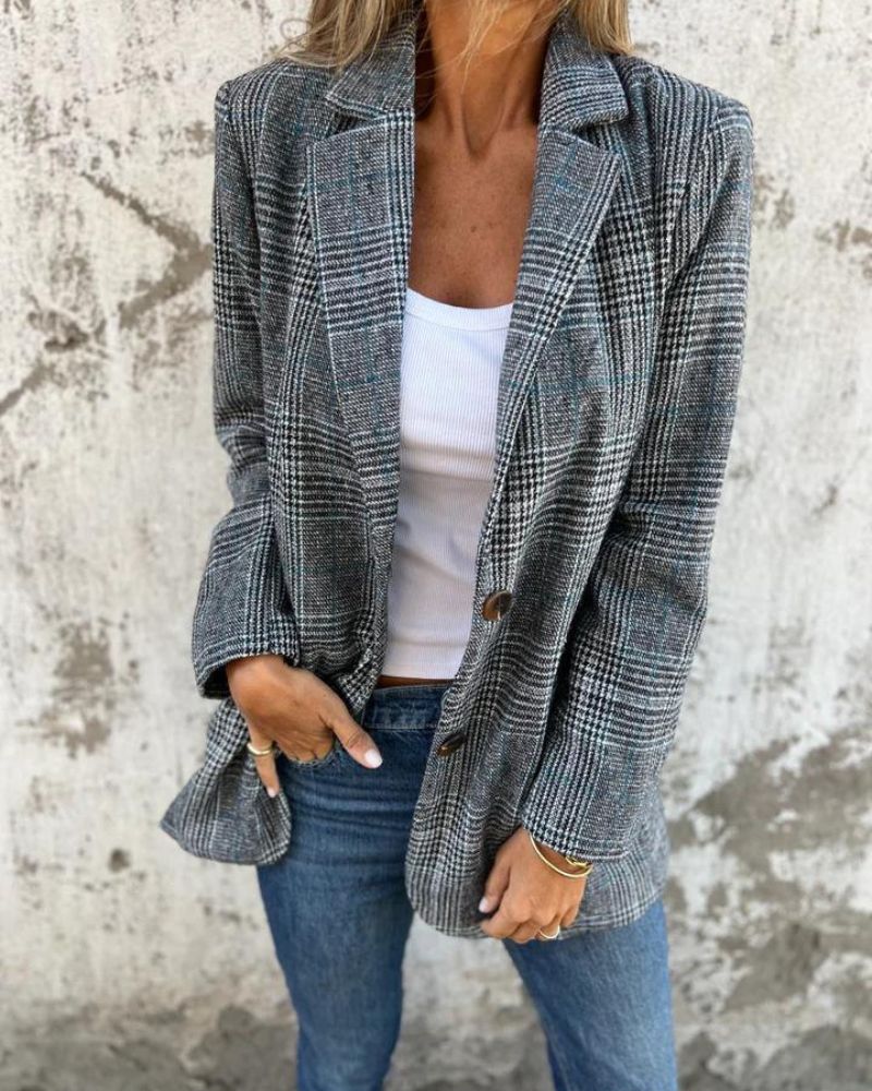 EIRA - Timeless checked blazer #NEO8722R