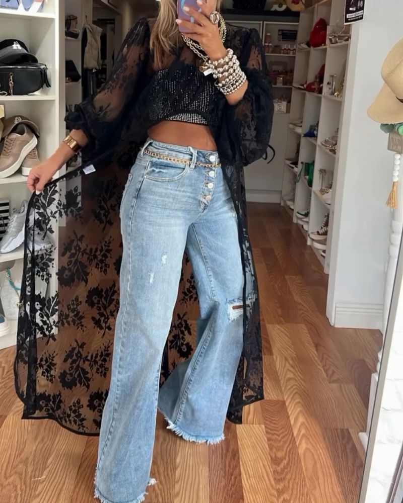 NYXELLE - Lace Maxi Top