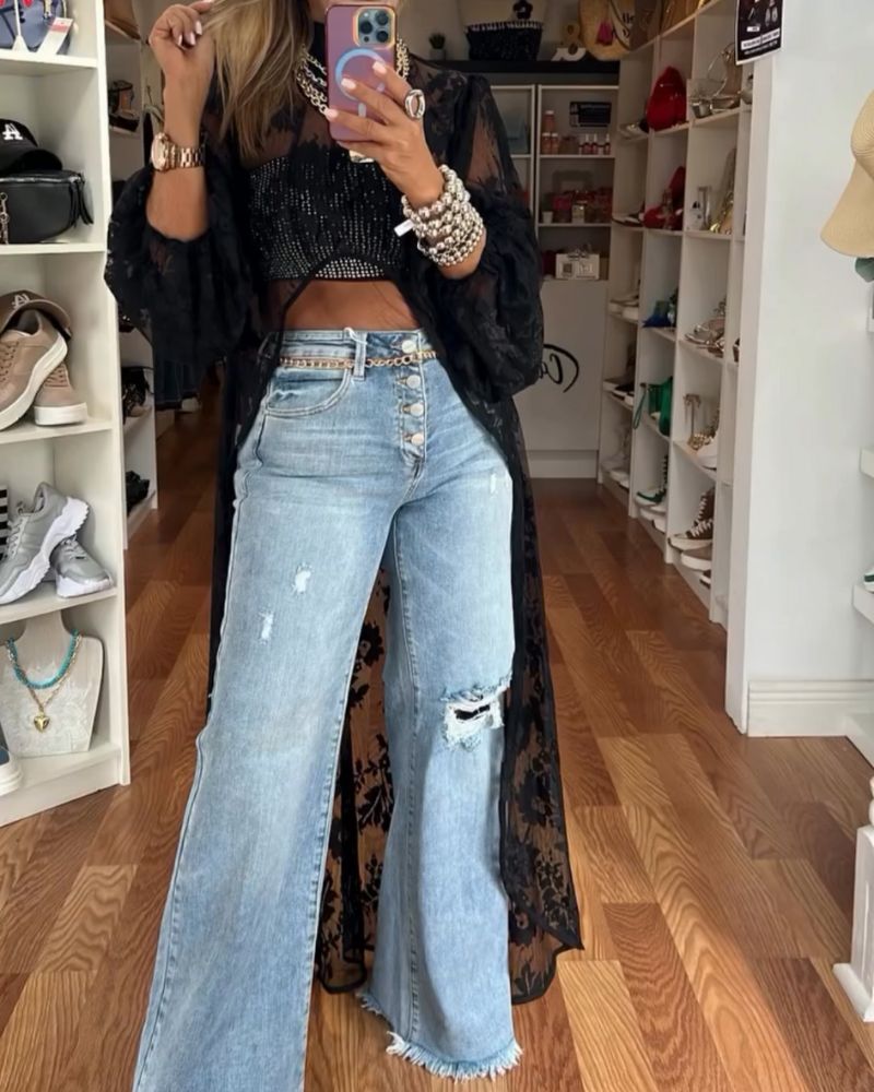 NYXELLE - Lace Maxi Top