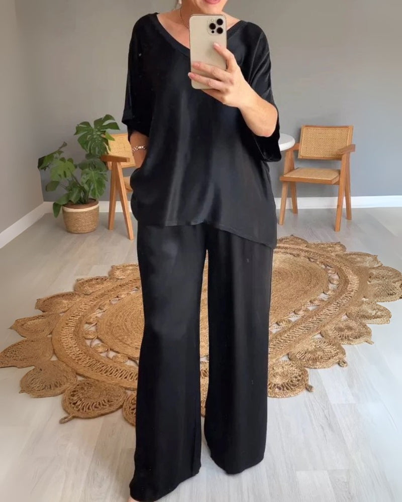 DALORES - SATIN 2 PIECE SET