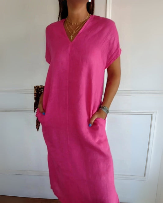 AVINE - COMFY SUMMER DRESS WITH POCKETS