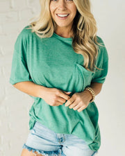 AIMEA - Raw Edge Boxy Tee