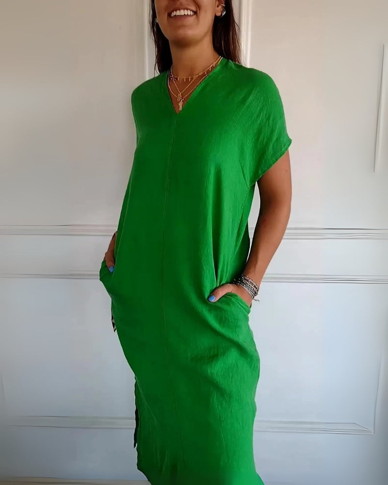 AVINE - COMFY SUMMER DRESS WITH POCKETS RSA7386