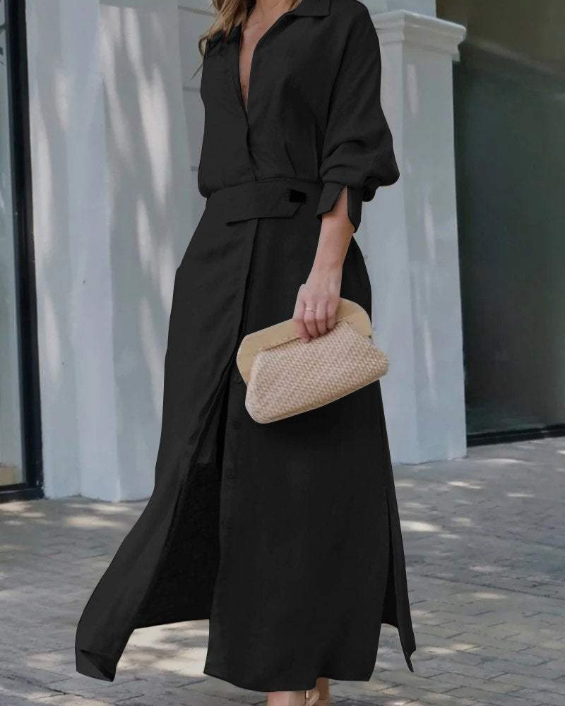 MELEIA - Cotton and linen maxi dress #KAL5082
