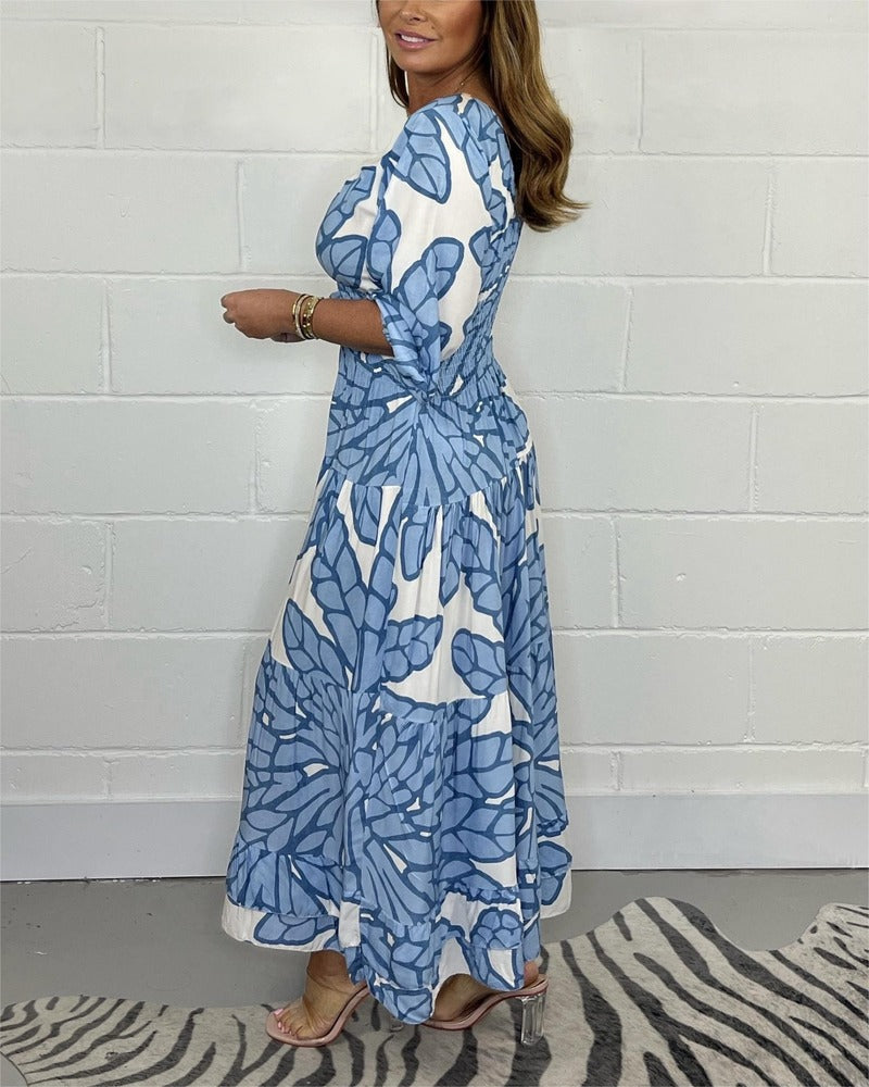 SABRINA - PRINTED MAXI DRESS #AMO8284