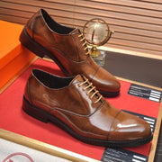 HM Men's Shoe Brown Patent Leather 526107
