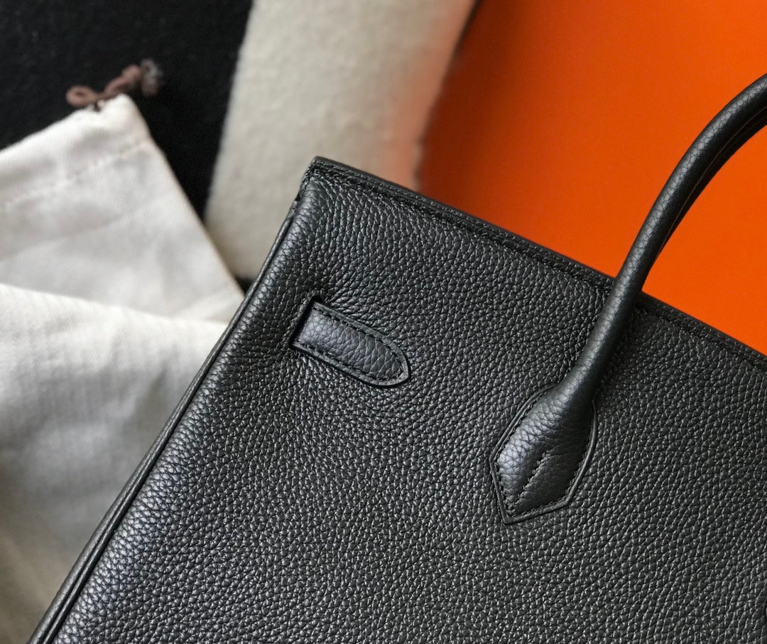 HM BIRKIN 35CM BAG BLACK TOGO GOLD HARDWARE