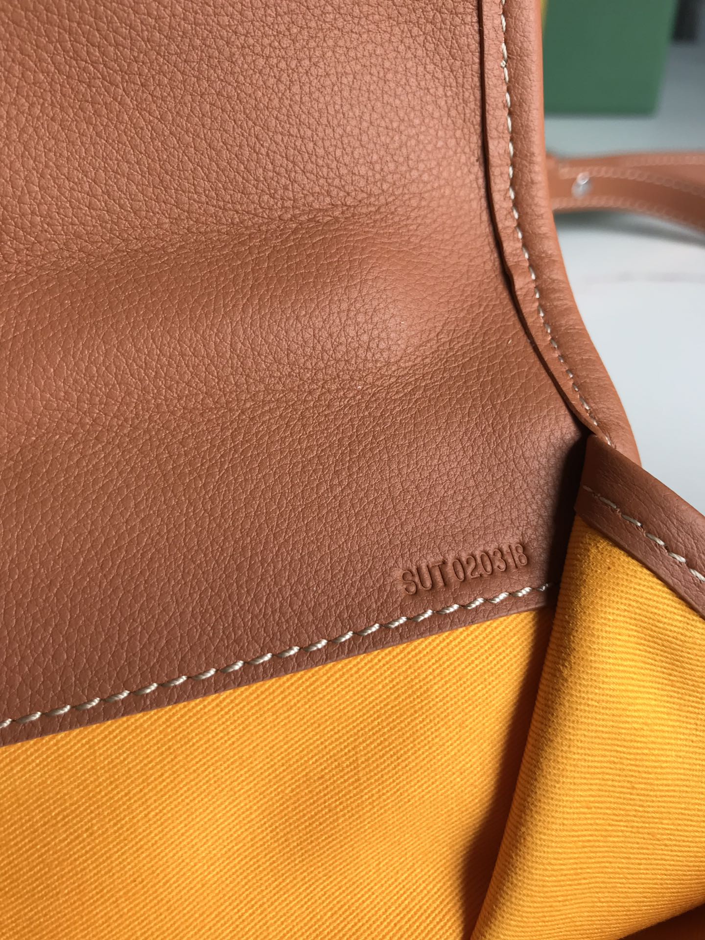 SAINT LÃ‰GER BACKPACK 35 IN BROWN GOYARDINE CANVAS AND CALFSKIN WITH CARTOON PATCH
