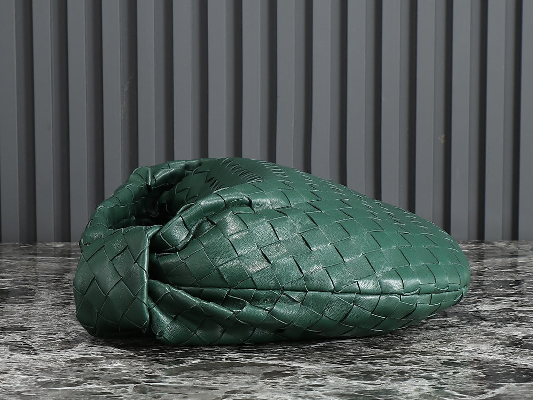 bv teen jodie 36cm dark green lambskin
