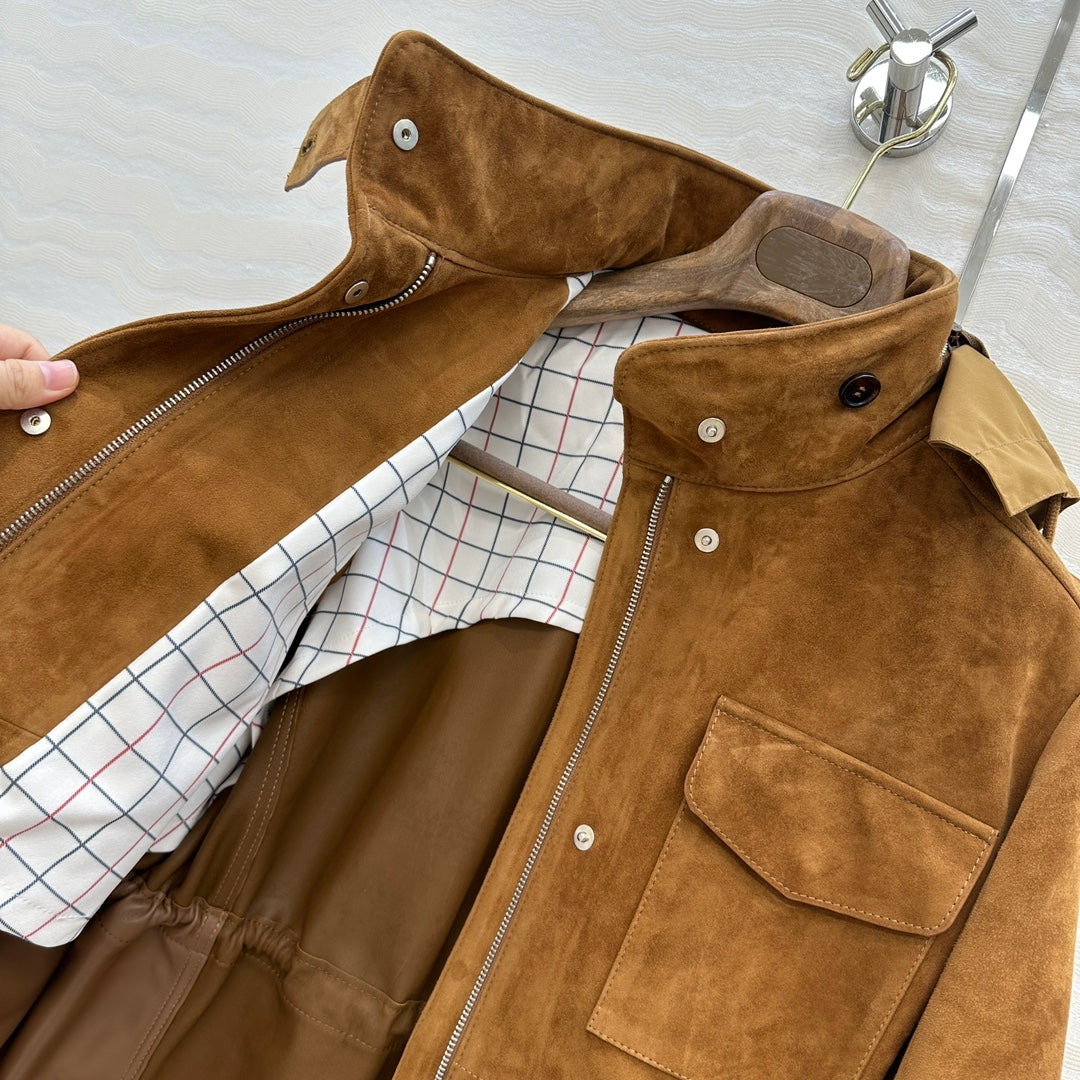 LP 25 Jacket Camel Suede Lambskin 314086