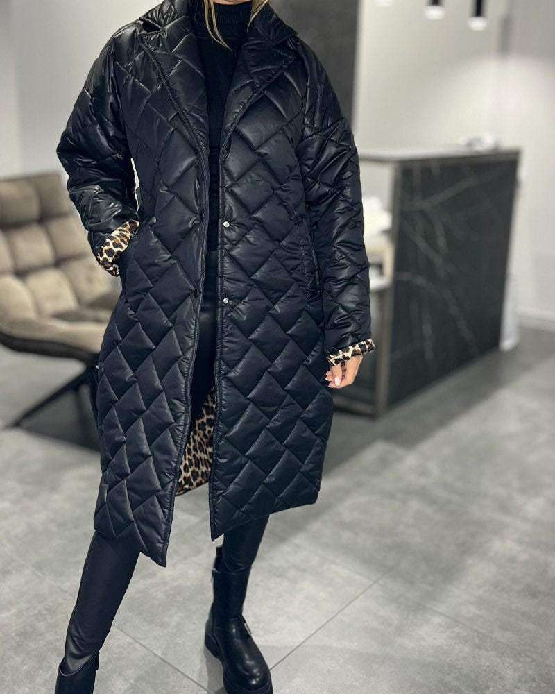 DIASY - Casual Lapel Mid-length Cotton Coat #RSA8454