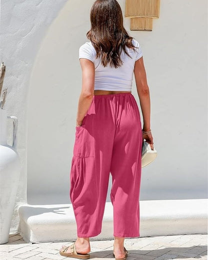 ARENIE - WIDE LEG LINEN PANTS