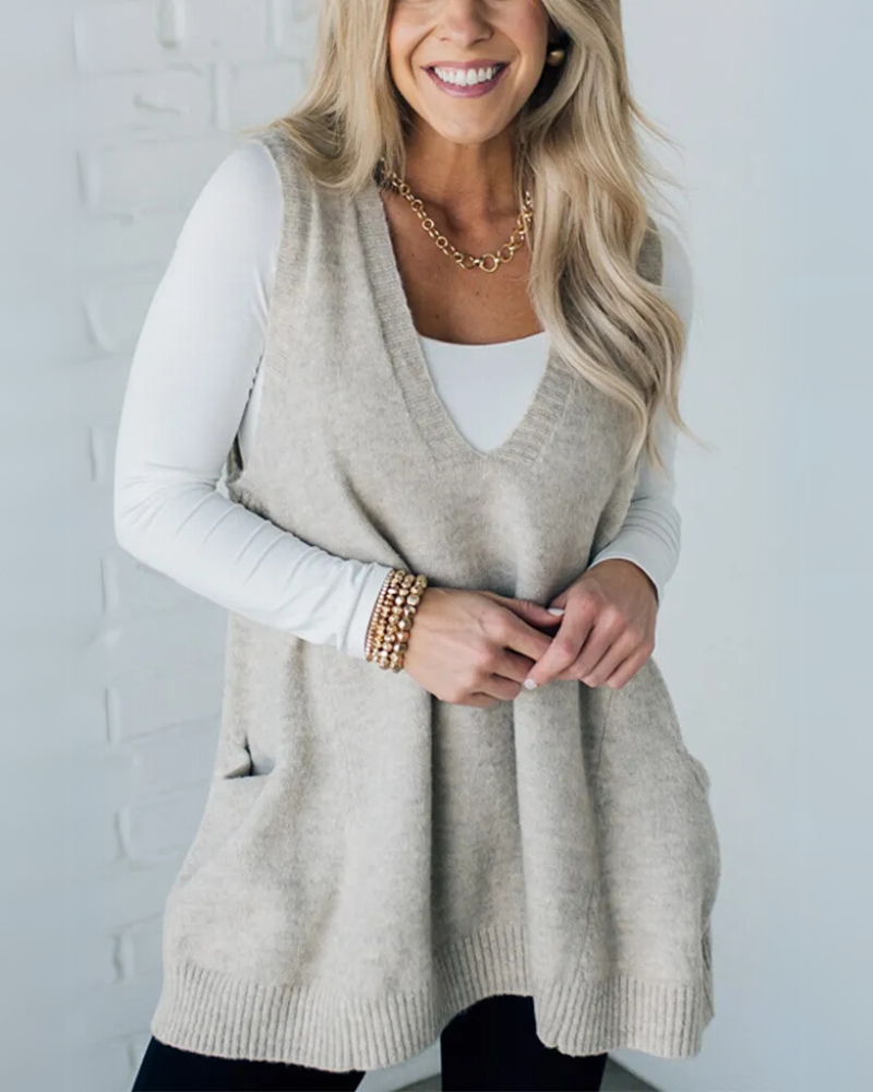 AROLA - Cozy Knit Vest #VEV34889