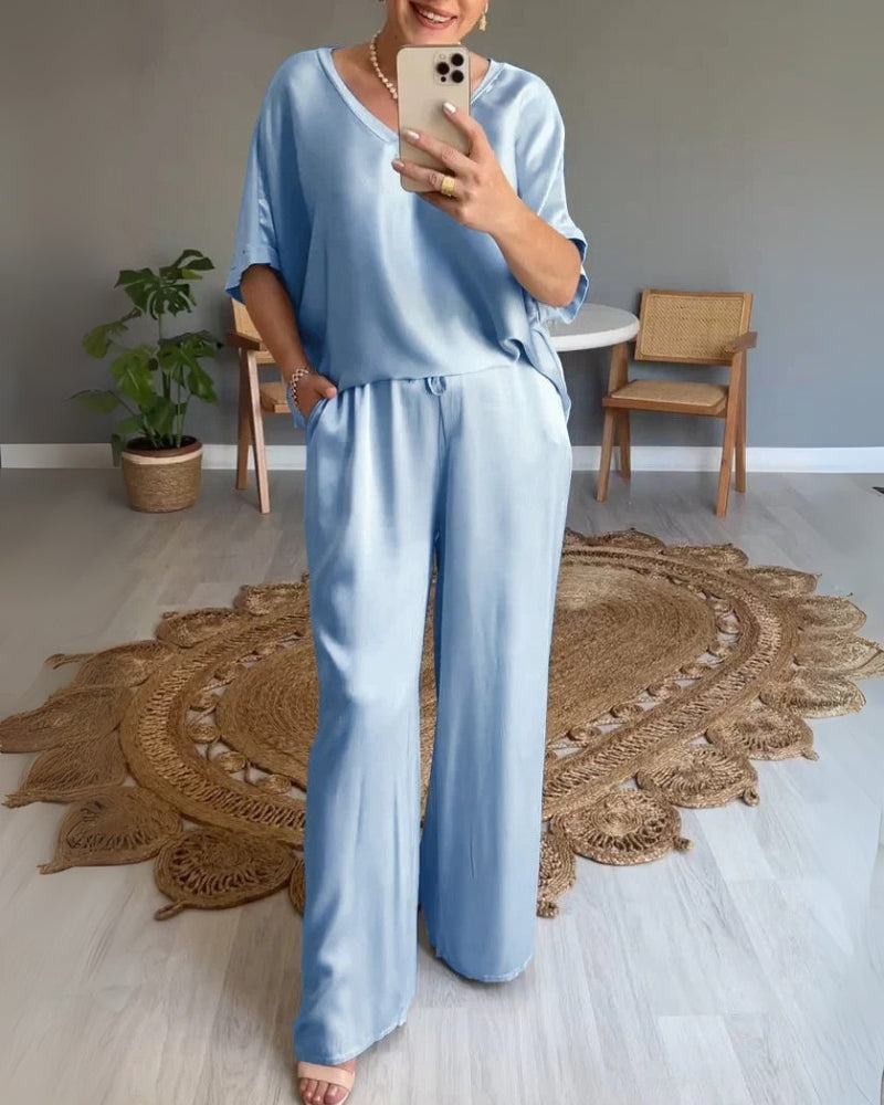 DALORES - SATIN 2 PIECE SET