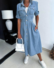 GIANA - TRENDY DENIM DRESS #NEO8519