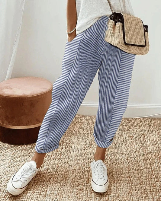 AMARA - STRIPED PANTS