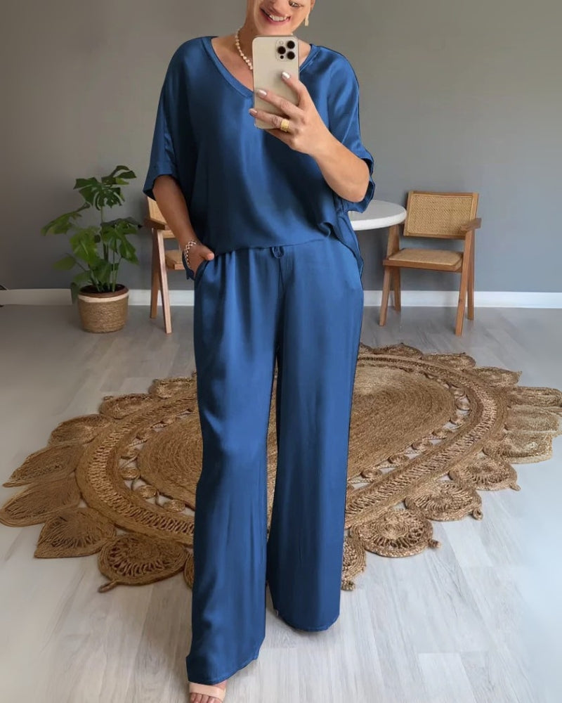 DALORES - SATIN 2 PIECE SET