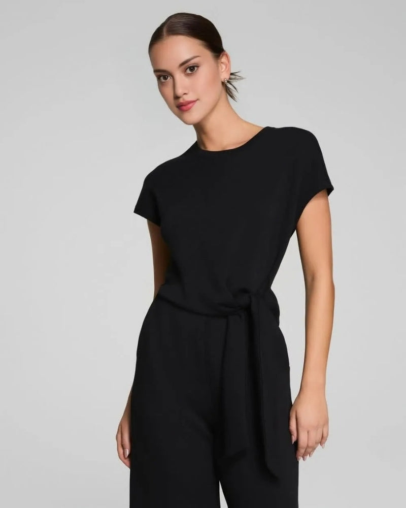 JULINA - High-Waisted Wide-Leg Jumpsuit