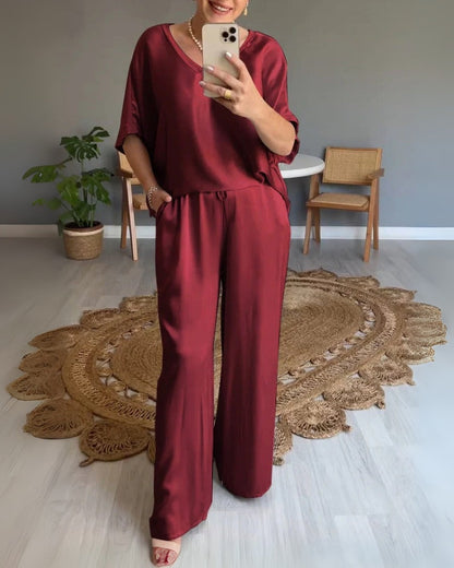 DALORES - SATIN 2 PIECE SET