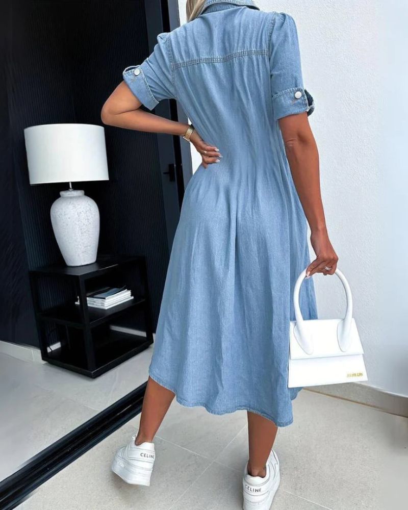 GIANA - TRENDY DENIM DRESS #NEO8519