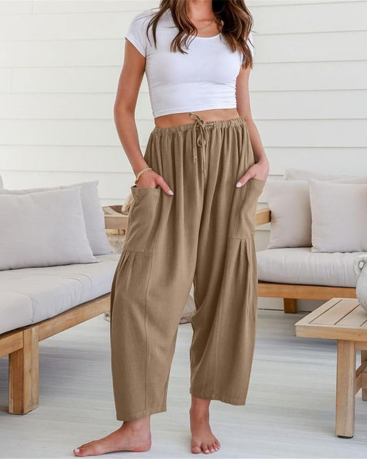 ARENIE - WIDE LEG LINEN PANTS