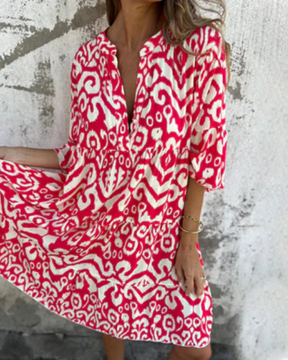 ARESE - CASUAL PRINTED DRESS