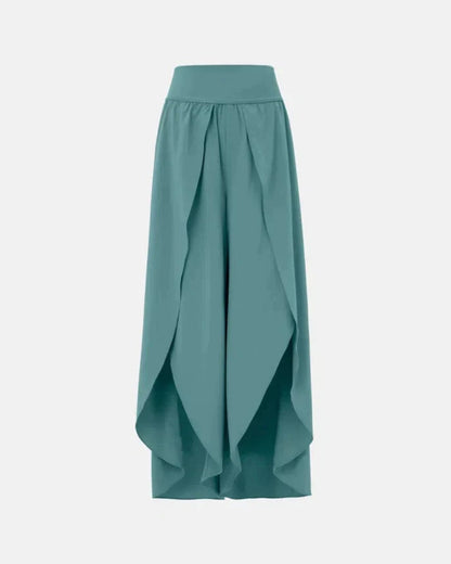 JELA - SPLIT WIDE LEG PALAZZO PANTS