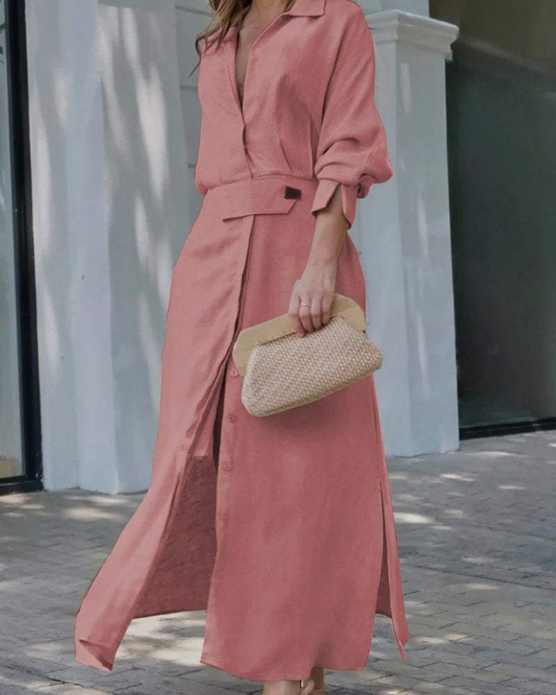 MELEIA - Cotton and linen maxi dress