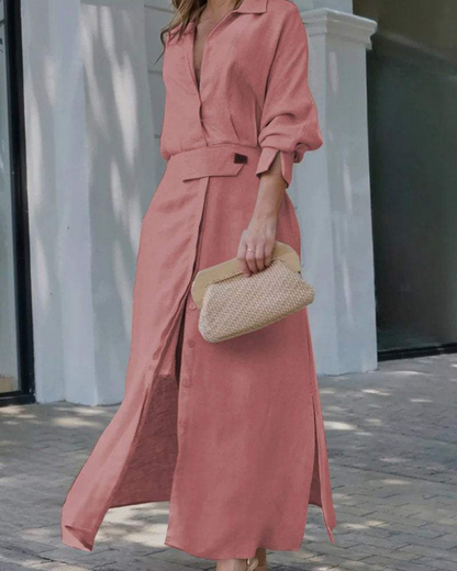 MELEIA - Cotton and linen maxi dress