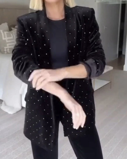 SAVAYA - Diamond Velvet Blazer