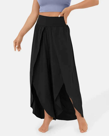 JELA - SPLIT WIDE LEG PALAZZO PANTS