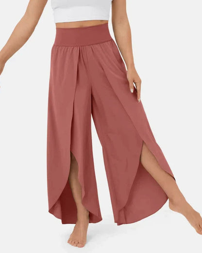 JELA - SPLIT WIDE LEG PALAZZO PANTS