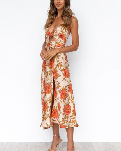 DREAMERS - GREEN FLORAL DRESS