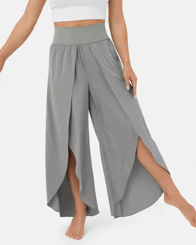 JELA - SPLIT WIDE LEG PALAZZO PANTS