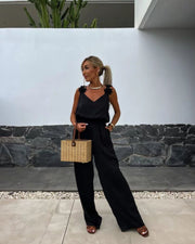 BARENI - Boho Floral Jumpsuit