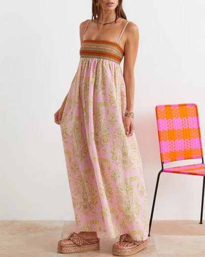 LAURINE - EXQUISITE ETHNIC PRINT DRESS