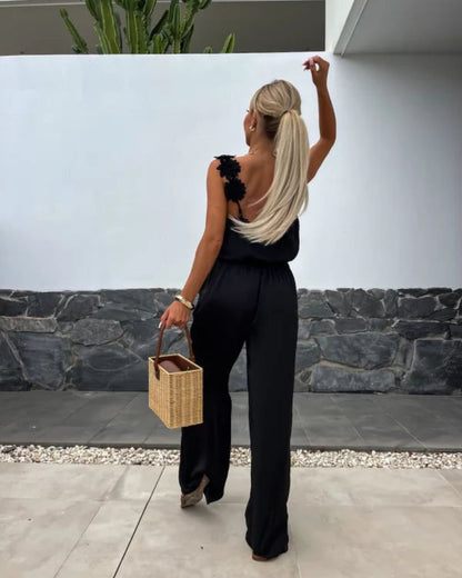 BARENI - Boho Floral Jumpsuit