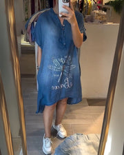 DALPHI - Casual denim dress #VEV32595