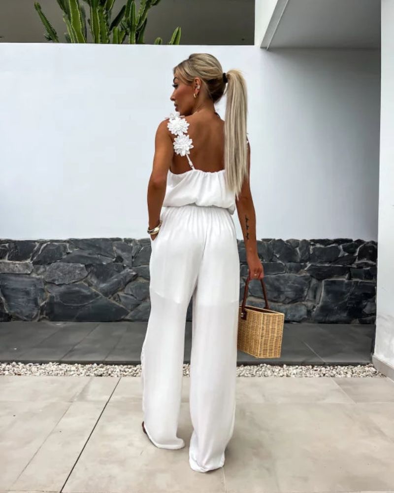 BARENI - Boho Floral Jumpsuit
