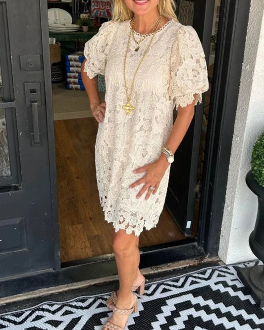 DAROLA - STYLISH LACE DRESS