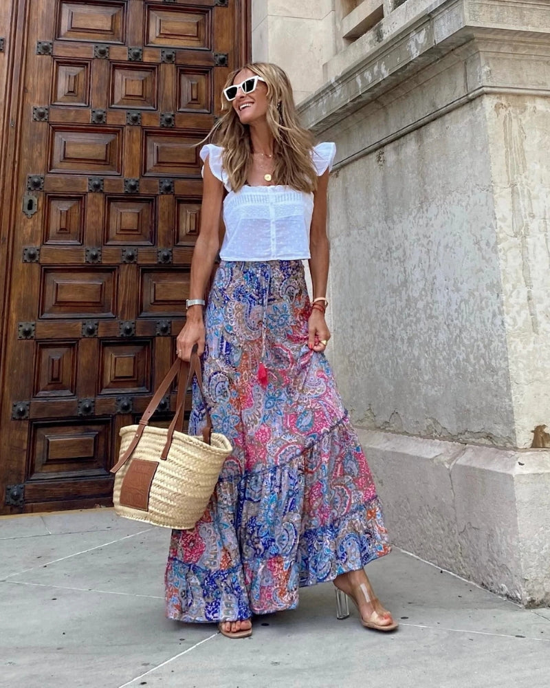 BURAI - Boho Maxi Skirt