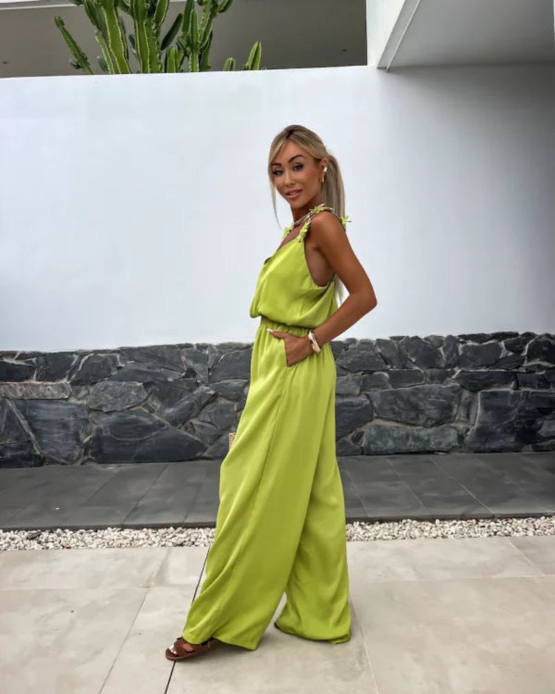 BARENI - Boho Floral Jumpsuit