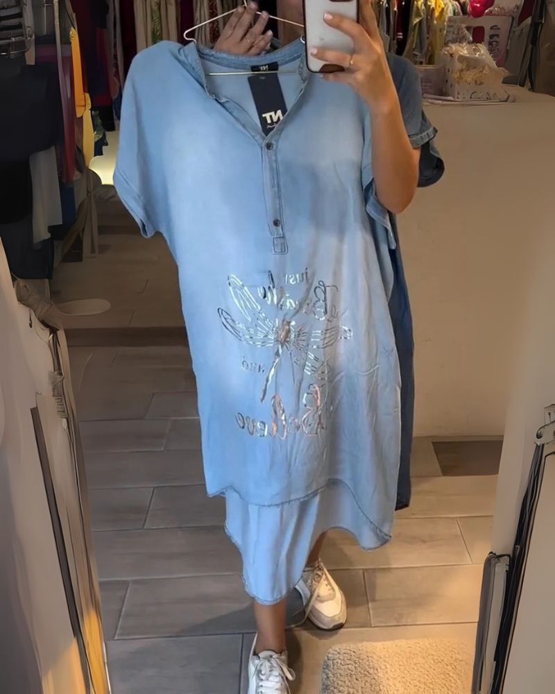 DALPHI - Casual denim dress #VEV32595