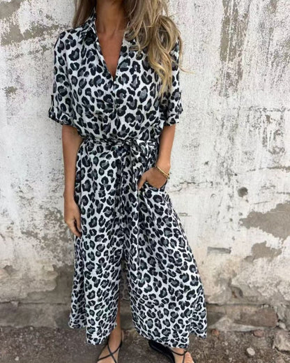 AMALIA - LEOPARD PRINT DRESS