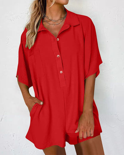 IVETTE - ROMPER WITH POCKETS